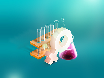 Woman sign bottle icon illustration lab laboratory sign woman