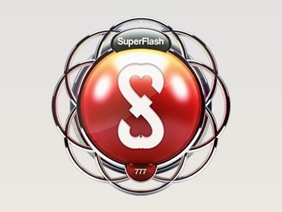 SuperFlash preloader black red spades hearts casino preloader