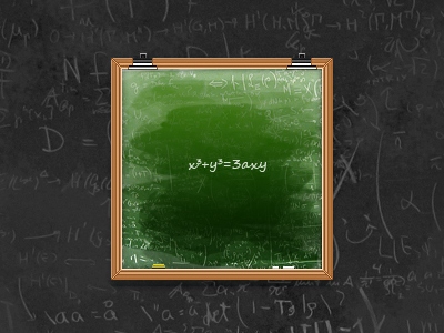 Maths icon chalk gray green icon maths