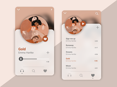 Music Player app design ui ui design