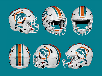Miami Dolphins Refresh Concept - Logo and Uniforms by Scott