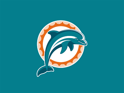 Miami Dolphins Refresh Concept - Logo and Uniforms dolphin logo dolphin mascot dolphins football football logo logo refresh miami miami dolphins nfl rebrand refresh sports branding sports logo sports rebrand uniform design
