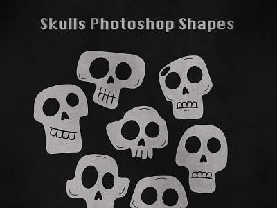 17 Free Skulls Photoshop Shapes custom shapes free freebie halloween photoshop photoshop shapes skull custom shapes skull shapes skulls
