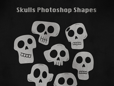 17 Free Skulls Photoshop Shapes