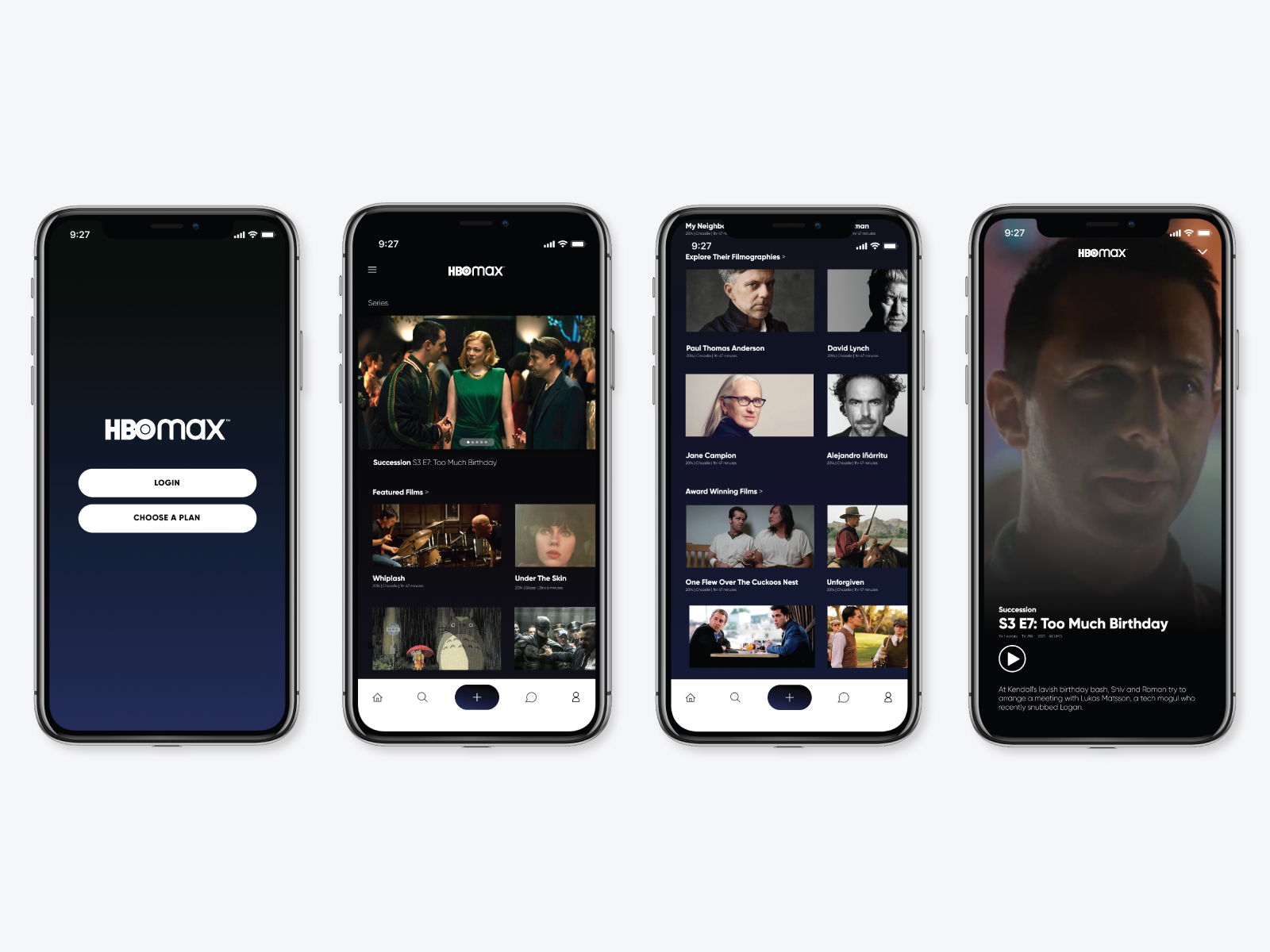 HBOmax application redesign sketch by Paul Banker on Dribbble