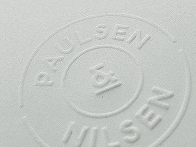 Paulsen & Nilsen logo print profile