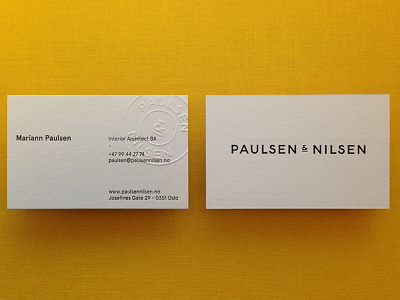 Paulsen & Nilsen logo print profile