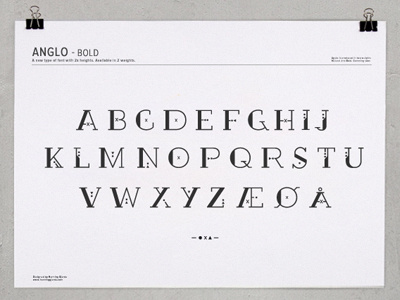 Anglo Bold typeface typography