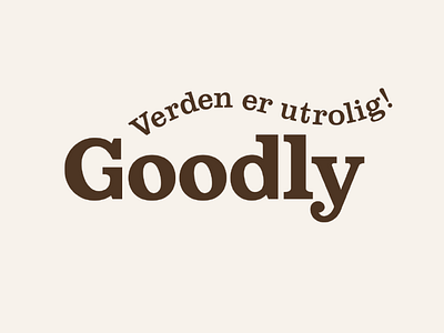 Goodly branding logo packaging typography