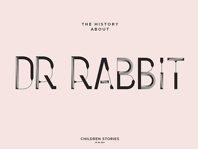 Dr Rabbit illustration poster typography