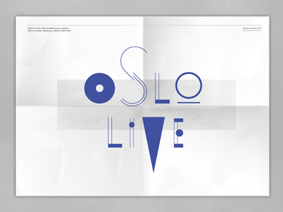 Oslo Live v2 branding logo print profile symbol typography