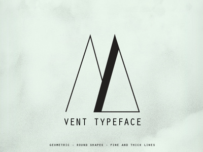 Vent Typeface poster print typeface typography