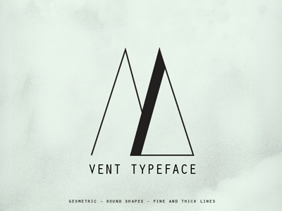 Vent Typeface typography typeface poster print