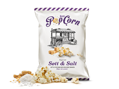 Popcorn packaging design food illustration logo packaging popcorn