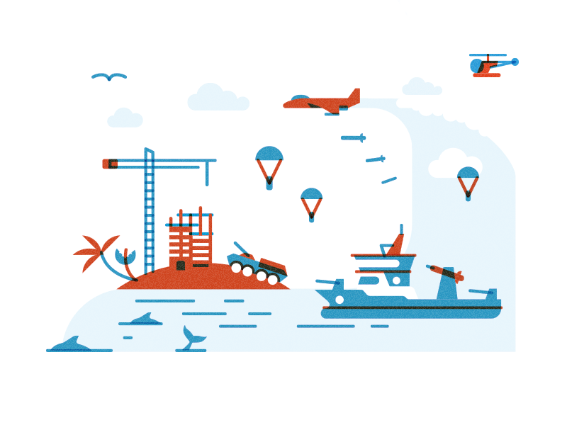 Law Of The Sea magazine infographics illustration