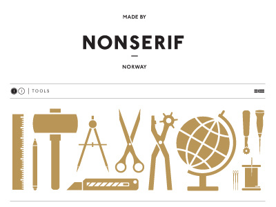 NONSERIF - tools icons illustration