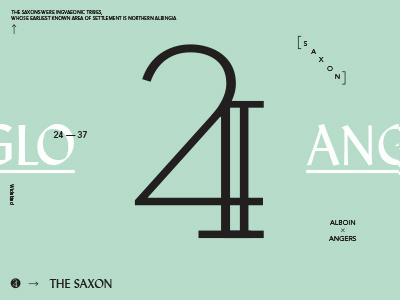 Anglo 24 poster typography