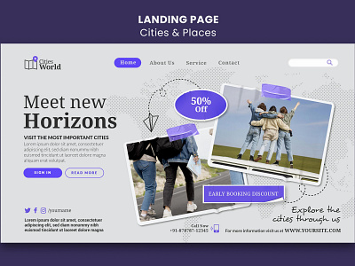 Landing Page for your New Website adobe xd design designer developer development landing page responsive ux uxui web design web development website design website development wordpress wordpress website