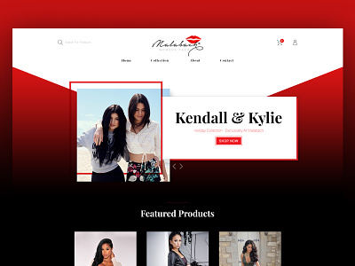Malabach - Fashion Based E-Commerce Website (Rev 2) app dark design ecommerce fashion template typography ui ux web webdesign website