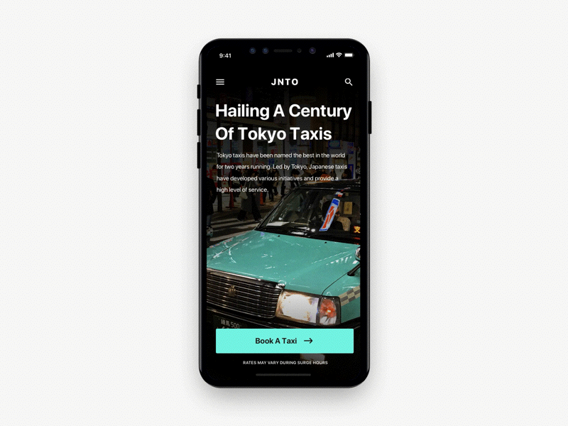 Taxi Cabs Of Tokyo - Responsive Mobile