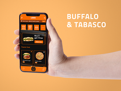 Buffalo & Tabasco - UI/UX App mobile app mobile app design mobile ui ui user experience user interface ux