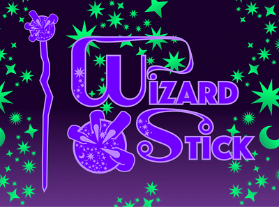 WIZARD STICK CARD crystal ball icons illustration logo vector wizard stick wizards