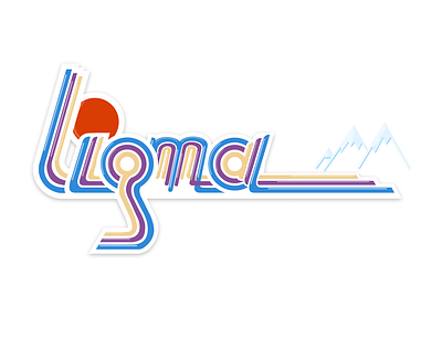 LIGMA - vintage ski & snowboard logo design design illustration ligma logo mountains outdoor ski lodge skiing snoaboarding snow vector winter wintersports