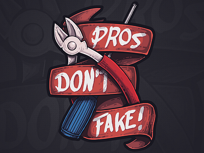 Pros Don't Fake csgo illustration