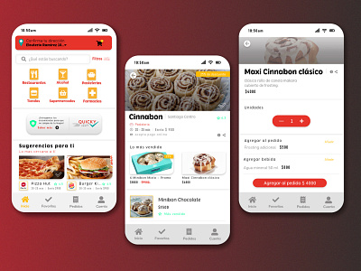 Quicky App (Food delivery) adobexd adobexduikit app app design app development app ui application delivery app design diseño gráfico diseño web graphicdesign illustrator image ui ux web webdesign xd