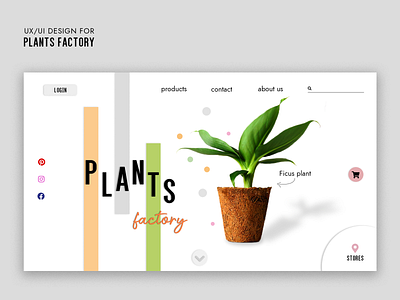 Plants factory design graphicdesign interface photoshop ui uidesign usability userexperience userinterface ux uxdesign webdesig website