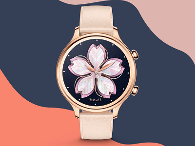 Sakura girls illustration japanese japanese art vector watchface