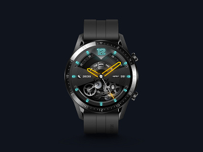 Cyberpunk Industry black cyberpunk gear industrial industry machine machinery silver smartwatch steel vector watch watchface