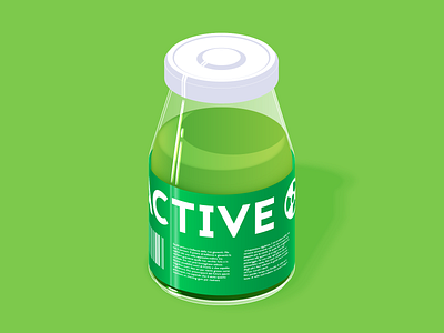 Radio Active bottle illustration illustrator radioactive vector