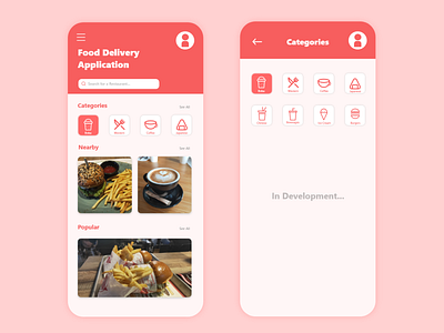 Food Application Design app application design food food app icons illustration logo minimal ui ui icons ux