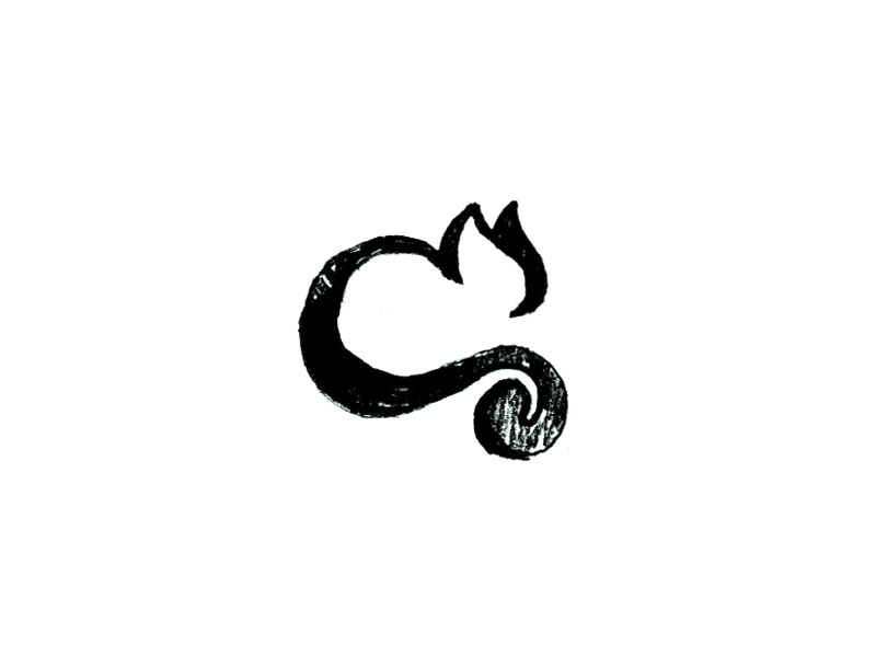 Cat Depot branding cat heart identity logo