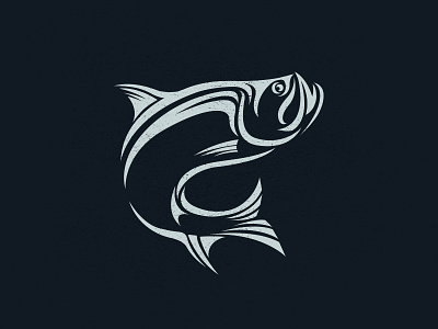 Tarpon concept fish illustration tarpon vector