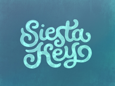 Siesta Key hand lettering lettering siesta key typography
