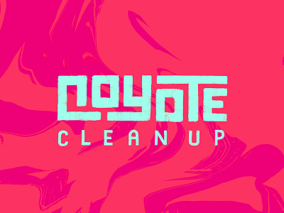 Coyote Clean Up coyote clean up hand lettering lettering typography