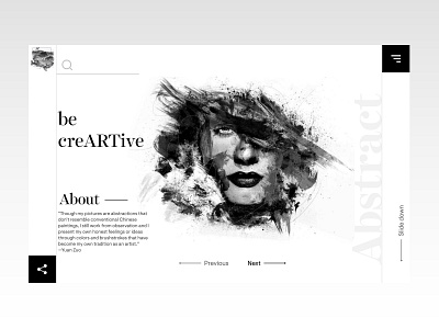 Creative Art Library Web UI Concept art artlibrary design designinspiration minimal typography ui ux uxdesign web webdesign webdesigner