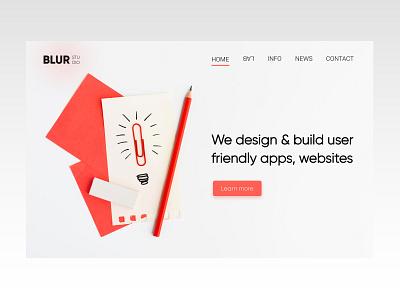 Blur Design studio - UI concept