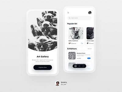 Art Gallery App UI