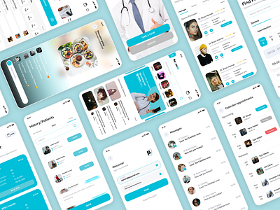 Telemedicine Mobile App adobe xd android app appdesign branding design doctor doctor app health ios messaging mobile telemedicine treatment ui ui ux video call wellness