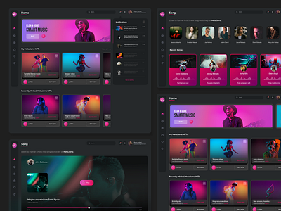 Music Metaverse Web App android app appdesign branding design ios metaverse music ui uiux