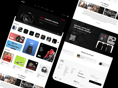 E-Store Homepage android app appdesign branding design ecommerce ios online store ui uiux