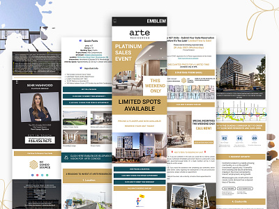 Arte Residence by EMBLEM Condo weekly newsletter canadian design email email design email template html email html template newsletter newsletter template newsletters real estate responsive email template