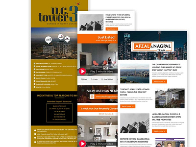 Real Estate Newsletter Template Design for Canadian Condos