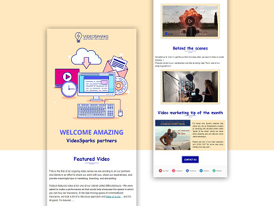 VideoSparks Newsletter css design email email design email template html html email newsletter newsletter template responsive responsive email template