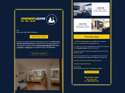 Fully responsive and Editable Apartment Locator Email Template design email email design email template html email newsletter newsletter template responsive email template