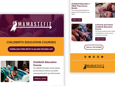 ChildBirth Education Courses design email email design email template html email newsletter newsletter template responsive email template