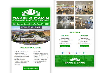 For Lease | For Sale Real Estate Email Template